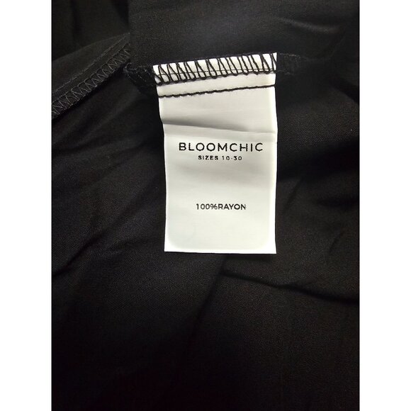 Bloomchic Black Sleeveless Dress With Tie Waist Size 18-20 Womens 18 20 NEW NWT - Picture 5 of 6